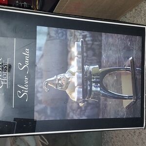 Vintage Cider House Silver Santa Pottery Barn